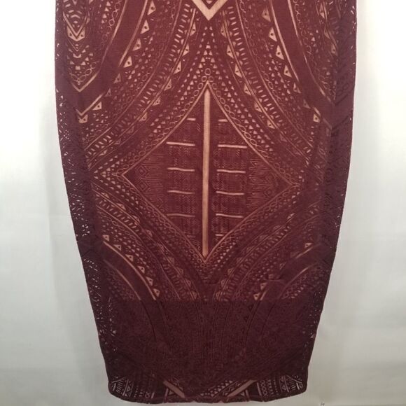 MOSSIMO LINED BURGANDY DRESS. SZ M. - Picture 10 of 16